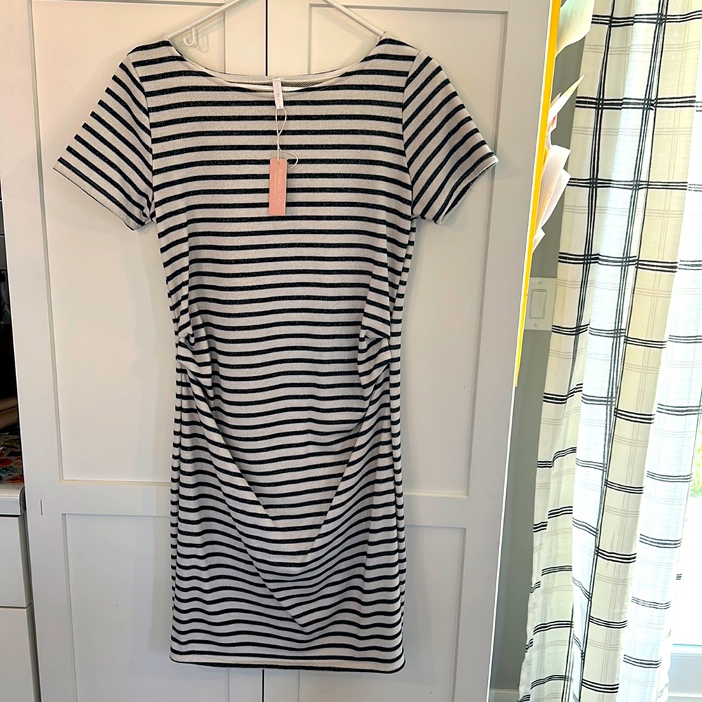 Pink blush maternity dress size medium